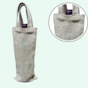 Bolsa de Yute con asa para Botella de Vino