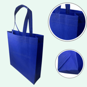 Bolsa notex con fuelle termosellado azul
