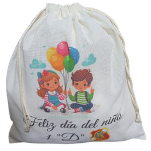 mochila de tocuyo delgado ecológica