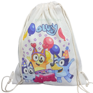mochila de tocuyo delgado personalizada