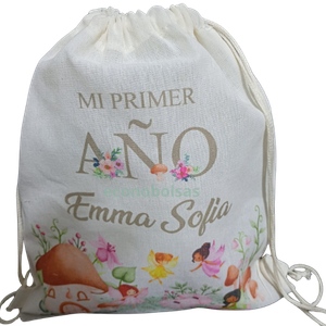 mochila ecológica de tocuyo delgado