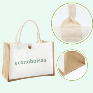 Bolsa Premium de Yute con Frente de Lona en Lima