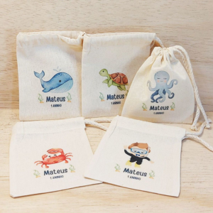 Bolsas de Tocuyo Personalizadas para Regalos