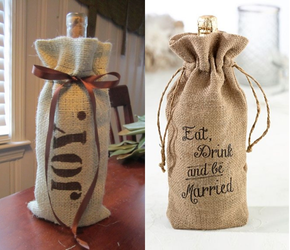 bolsas de yute para botellas de vino