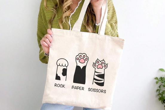 Personalización de tote bags de tocuyo