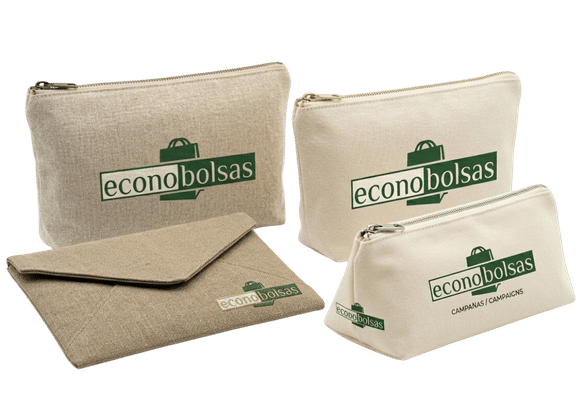 Cartucheras y Neceseres en Telas Ecológicas neceseres publicitarios personalizados para empresas